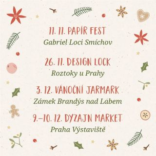 Konec roku bude nabitý 🤩 a my se moc těšíme, že se s vámi potkáme na tolika krásných místech ♥️